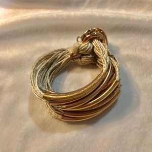 Multi layer rose gold bracelet